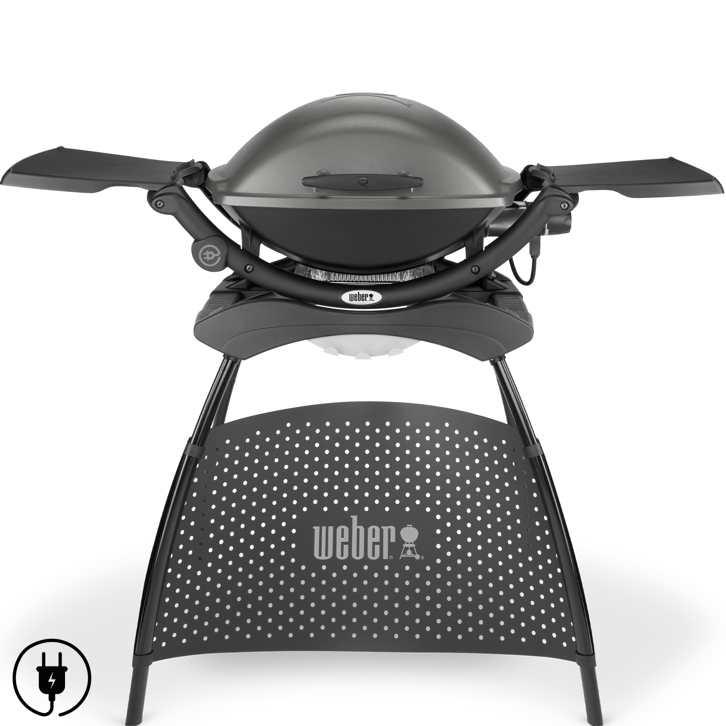 Weber Q 2400 55020853 Barbecue elettrico con stand - grigio scuro